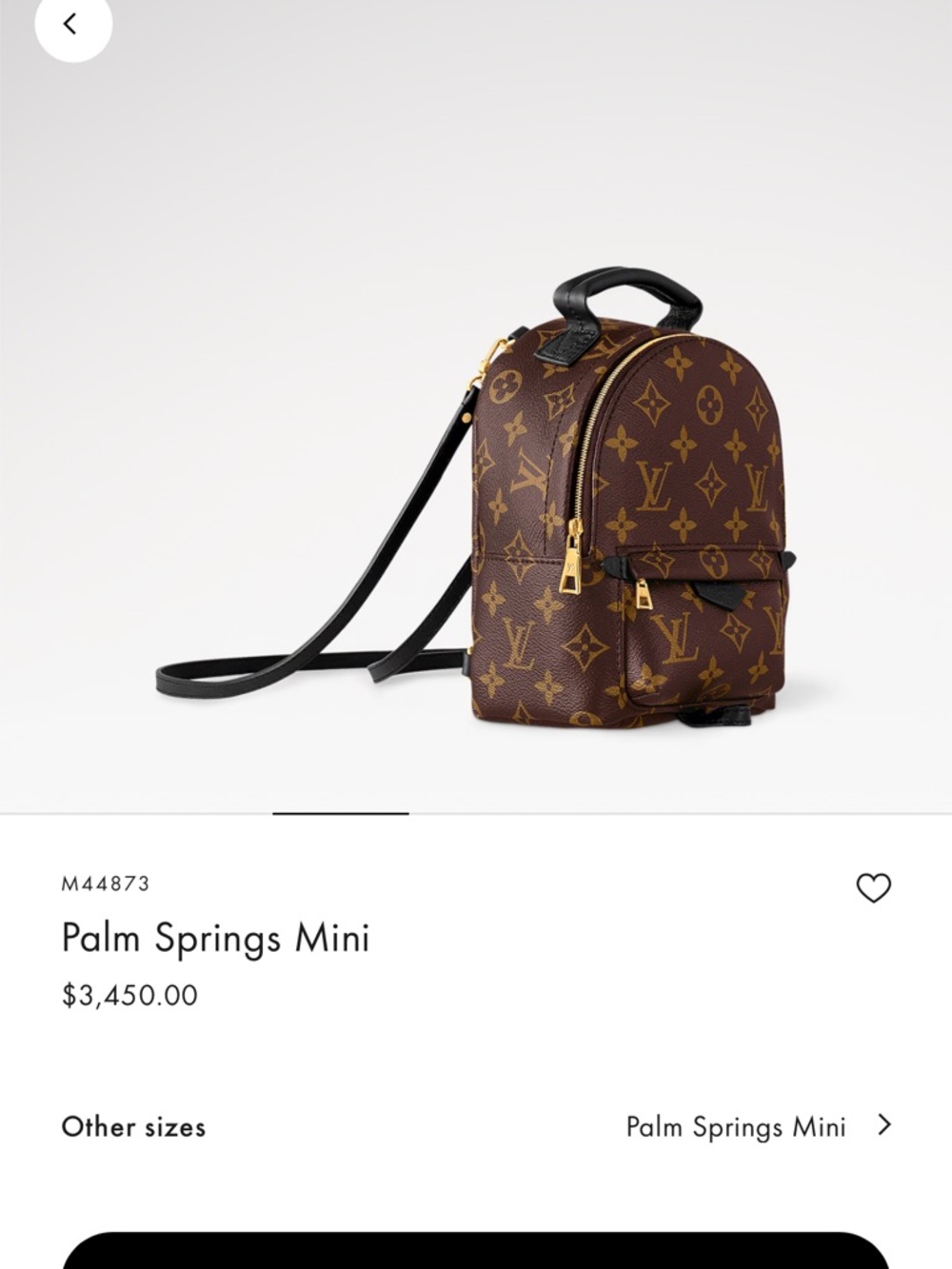 Louis Vuitton Monogram Mini Backpack in Brown and Black